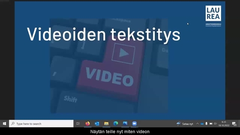 Thumbnail for Videoiden tekstitys - Youtube