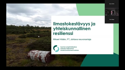 Thumbnail for 5.12. Kiertotalous Living Labin aamukahvit Mikael Hildén Ilmastokestävyys ja yhteiskunnallinen resilienssi