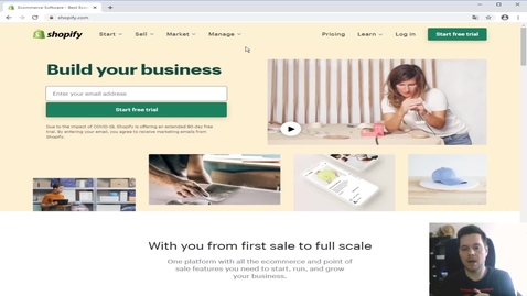 Thumbnail for Shopify tutorial  - part 2 - Creating an online store