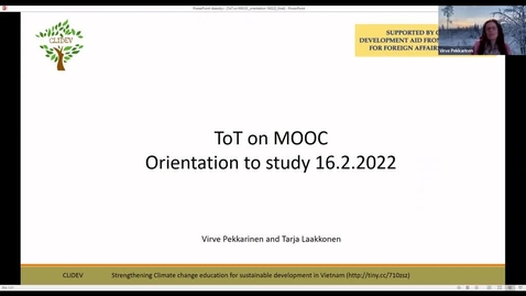 Thumbnail for CLIDEV_MOOC orientation Feb 16, 2022