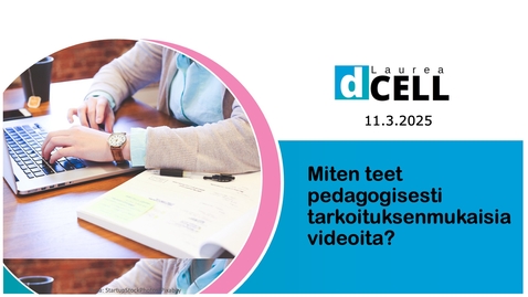 Thumbnail for Aamuklinikka: Miten teet pedagogisesti tarkoituksenmukaisia videoita?