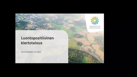 Thumbnail for 5.2.2026 Kiertotalous Living Labin aamukahvit Luontopositiivinen kiertotalous Hanna Mattila