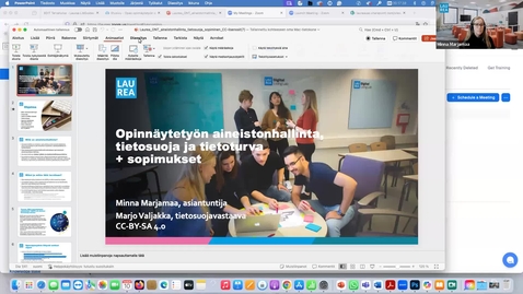 Thumbnail for Aineistonhallinnan ja tietosuojan työpaja
