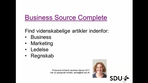 Thumbnail for Business Source Complete Basic DK