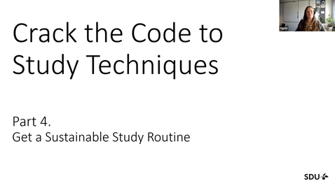 Thumbnail for Crack the Code to Study Techniques. Part 4. Get at Sustainable Study Routine