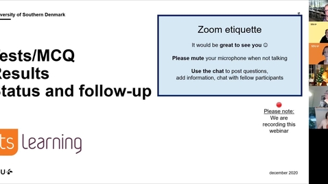 Thumbnail for Webinar: MCQ /Tests/Assessment/Status and follow-up