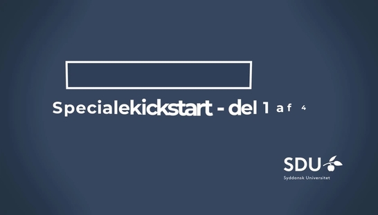 Specialekickstart fra d. 25. januar 2022