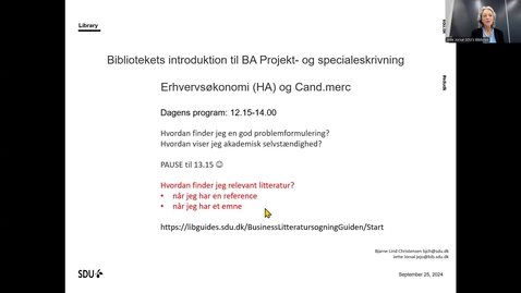 Thumbnail for Business Litteratursøgning Efterår 2024