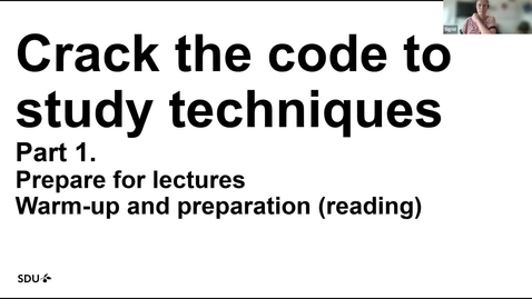 Thumbnail for Crack the code to study techniques. Part 1: Prepare for lectures