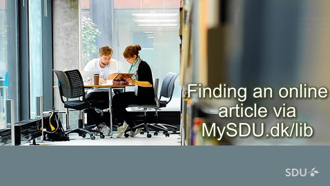 Thumbnail for How to find an online article