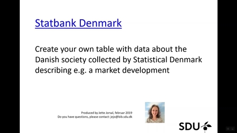 Thumbnail for StatBank Denmark