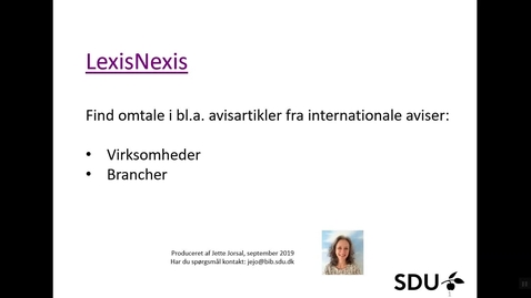 Thumbnail for Nexis Uni DK