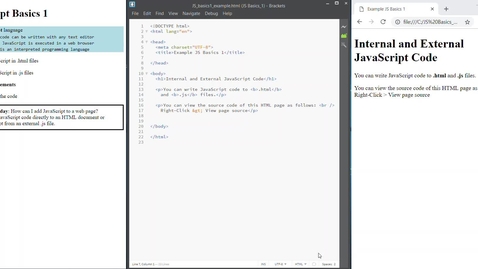 Thumbnail for JS Basics 1