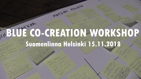 Thumbnail for Blue co-creation workshop tunnelmia Helsinki 15.11.2018