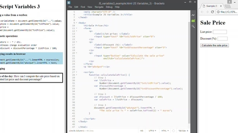 Thumbnail for JS Variables 3 Debugging