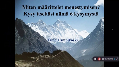 Thumbnail for Miten määrittelet menestymisen?