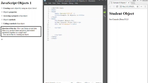 Thumbnail for JS Objects 1