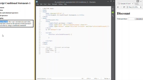Thumbnail for JS Conditional statements 1