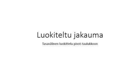 Thumbnail for Tasavälinen luokittelu