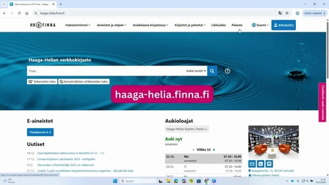 Thumbnail for Hae tietystä aiheesta HH Finnassa