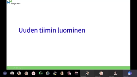Thumbnail for Teams Uuden tiimin luominen -tunti