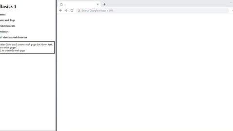 Thumbnail for HTML Basics 1