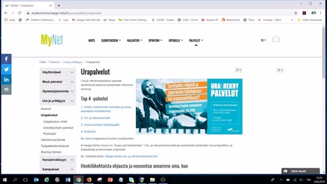 Thumbnail for MyNetin Urapalvelut-sivuston esittely 2019