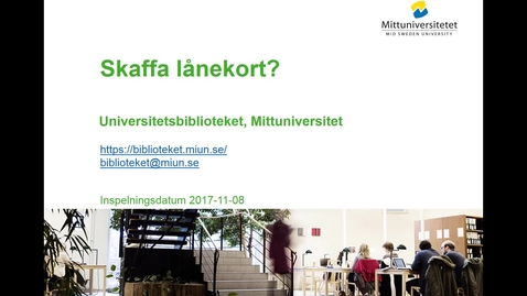 Thumbnail for Skaffa lånekort?