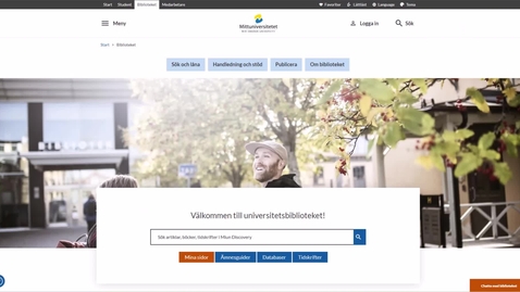 Thumbnail for Miun Discovery - bibliotekets sökverktyg
