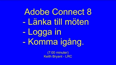 Thumbnail for Adobe Connect - Get Started