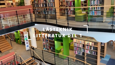 Thumbnail for Lästeknik litteratur del 1