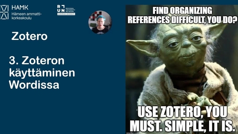 Thumbnail for Zoteron käyttäminen Wordissa