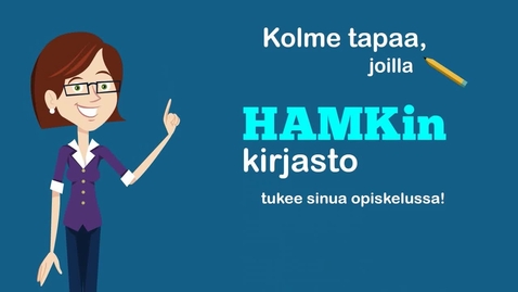 Thumbnail for HAMKin kirjaston esittely