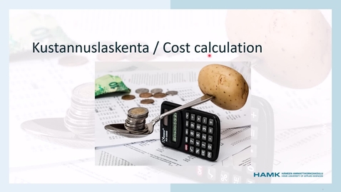Thumbnail for VIDEO 24 / Cost calculation / CASE 1