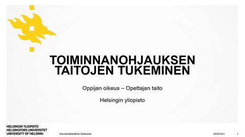 Thumbnail for Toiminnanohjauksen taitojen tukeminen