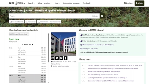 Thumbnail for Get familiar with HAMK Finna!