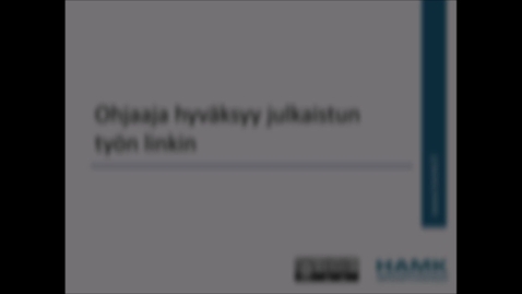 Thumbnail for Wihi-ohjeet: ohjaaja hyväksyy linkin ja opiskelija näkee arvioinnin Wihissä