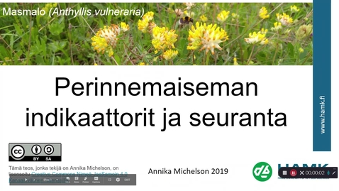 Thumbnail for Perinnemaiseman indikaattorit ja seuranta