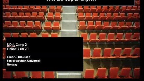 Thumbnail for Intro 1 to inclusive learning and UDeL  - Who are we planning for?
