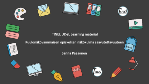 Thumbnail for A deaf-blind student’s perspective on accessibility - Sanna Paasonen