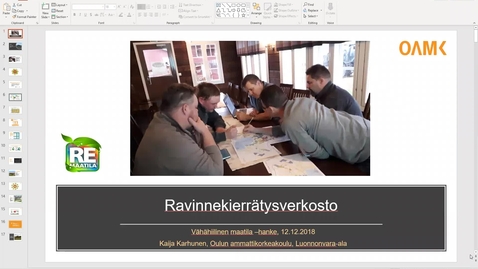 Thumbnail for Ravinnekierron uudet teknologiat, Ravinnekierrätysverkosto