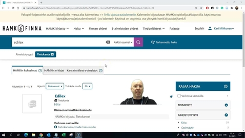 Thumbnail for Edilexin käytön ohjevideo