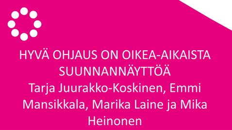 Thumbnail for Ohjaus on oikea-aikasta suunnannäyttöä