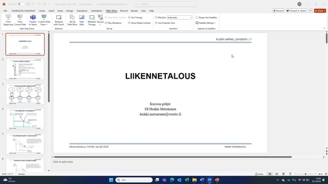 Thumbnail for Liikennetalous 23.1.2025