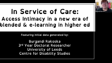 Thumbnail for In Service of Care