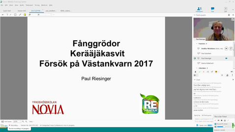 Thumbnail for Fånggrödor i stråsäde - ett fältförsök. Paul Riesinger Novia