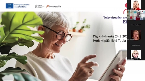Thumbnail for Esittely Metropolian ja HAMKin yhteisestä hankkeesta: Tulevaisuuden monipuolinen etähoito - Tuula Mikkola