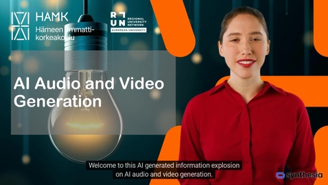 Thumbnail for AI audio and video generation