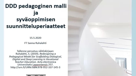 Thumbnail for Johdattelu DDD-pedagogiseen malliin ja syväoppimisen periaatteisiin
