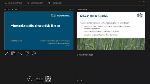 Thumbnail for Miten rekisteriöin alkuperäislajikkeen
